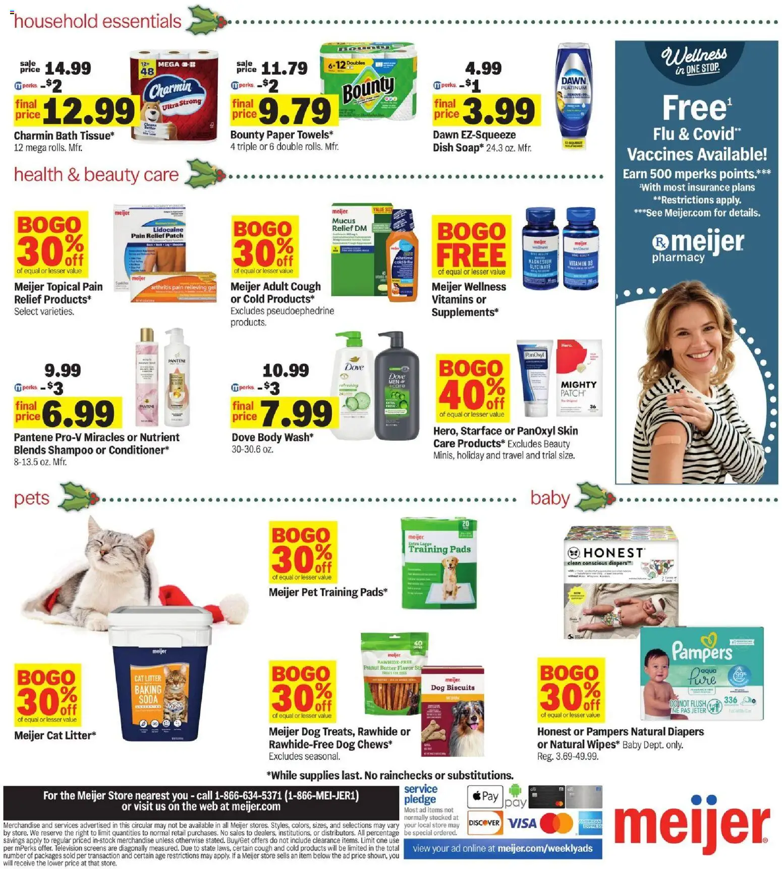 Meijer Weekly Ad - MI - valid from 10.12.2025 | Page: 4 | Products: Shampoo, Butter, Pads, Television