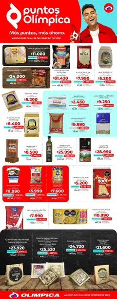 Olímpica - Más puntos, más ahorro -  Vista previa de la revista de la tienda Olímpica valido desde el 18.02.2026