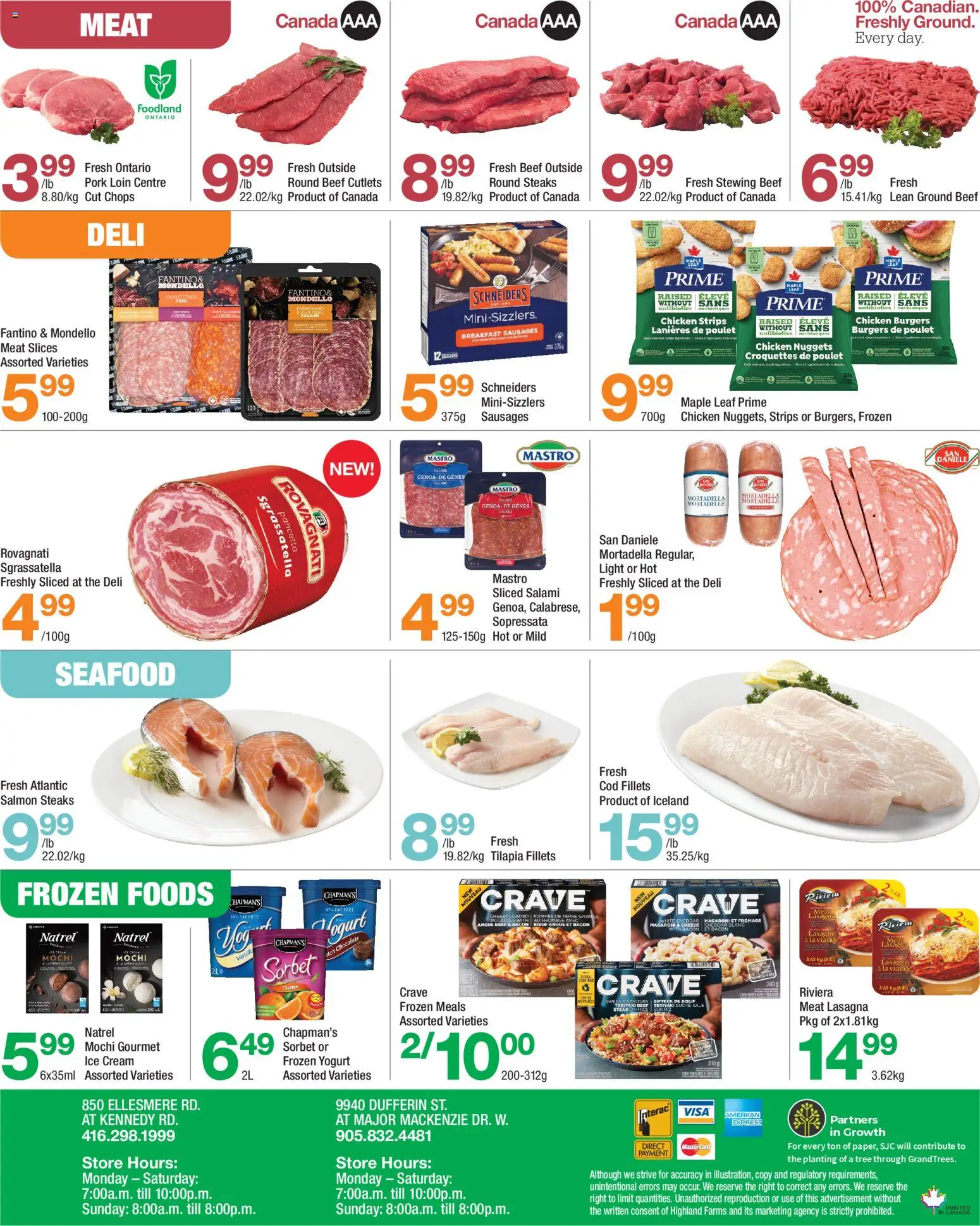 Highland Farms flyer valid from 19.03.2026 | Page: 4 | Products: Cream, Ice cream, Yogurt, Chocolate