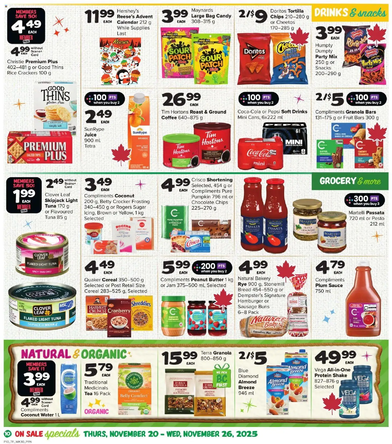 Thrifty Foods flyer valid from 20.11.2025 | Page: 11 | Products: Bakery, Bed, Bread, Chocolate