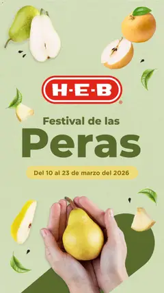 Vista previa de H-E-B folleto Festival de las Peras, nuevo folleto de la tienda, válido en México a partir del 10.03.2026