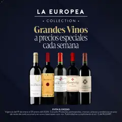 Vista previa de La Europea catálogo Grandes Vinos, nuevo folleto de la tienda, válido en México a partir del 19.01.2026