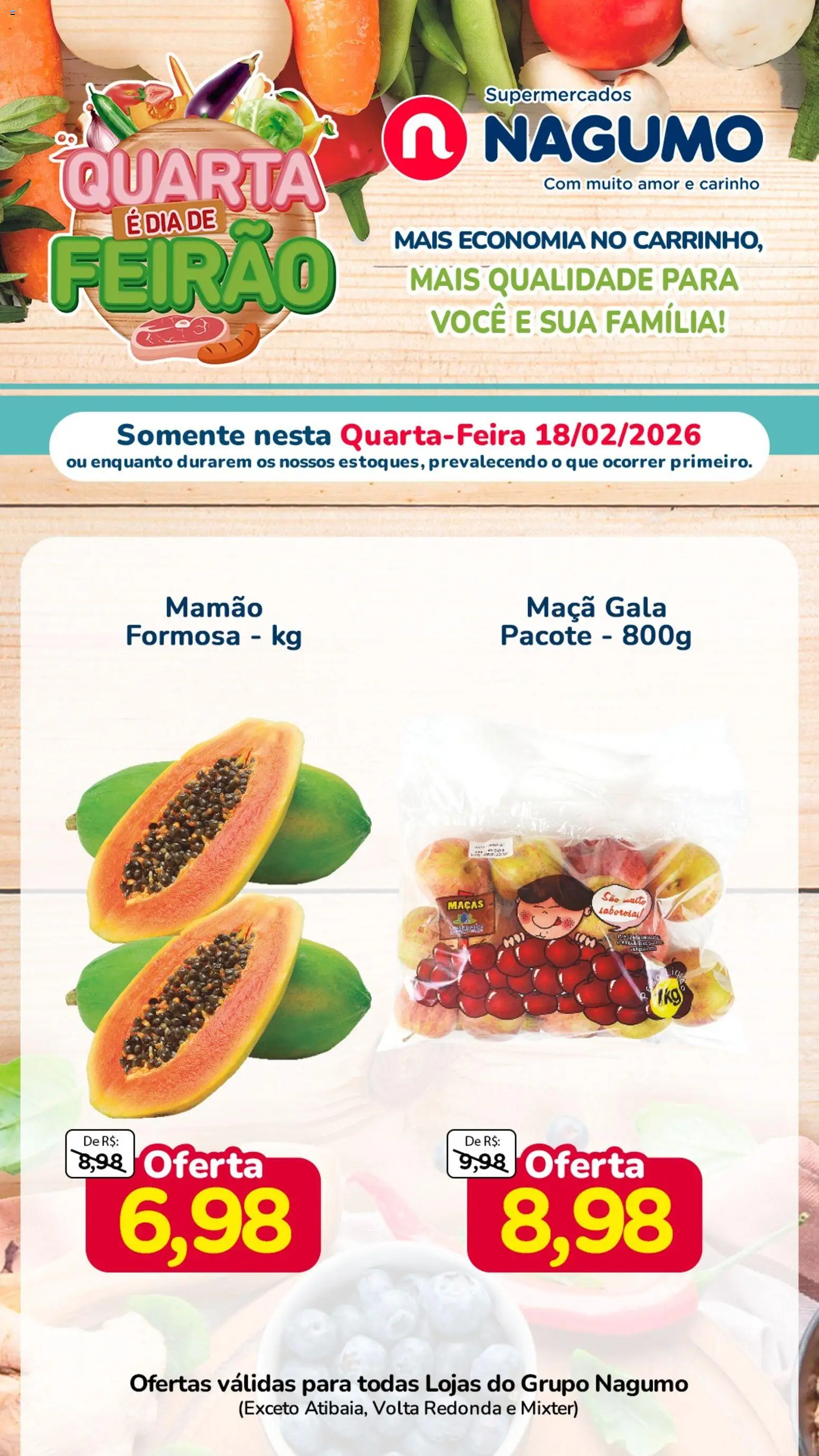Nagumo Folheto - válido de 18.02.2026 | Página: 6 | Produtos: Maçãs, Mamão