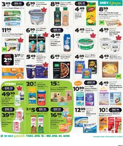 Preview of Thrifty Foods weekly flyer / circulaire from shop Thrifty Foods valid from 16.04.2026 | Page: 7 | Products: Cream, Cheese, Yogurt, Eggs