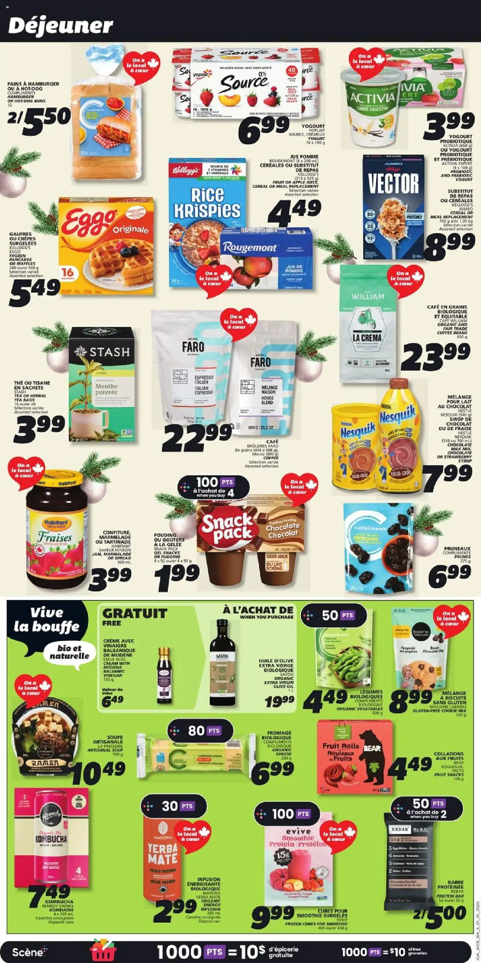 IGA flyer valid from 01.01.2026 | Page: 8 | Products: Tea, Milk, Yogurt, Chocolate