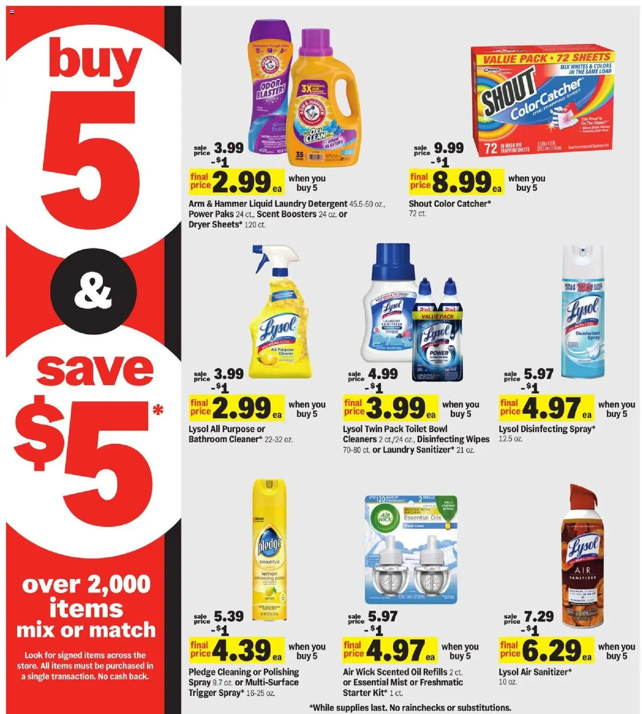 Meijer Weekly Ad - valid from 17.08.2025 | Page: 15 | Products: Oil, Detergent, Starter, Sheet