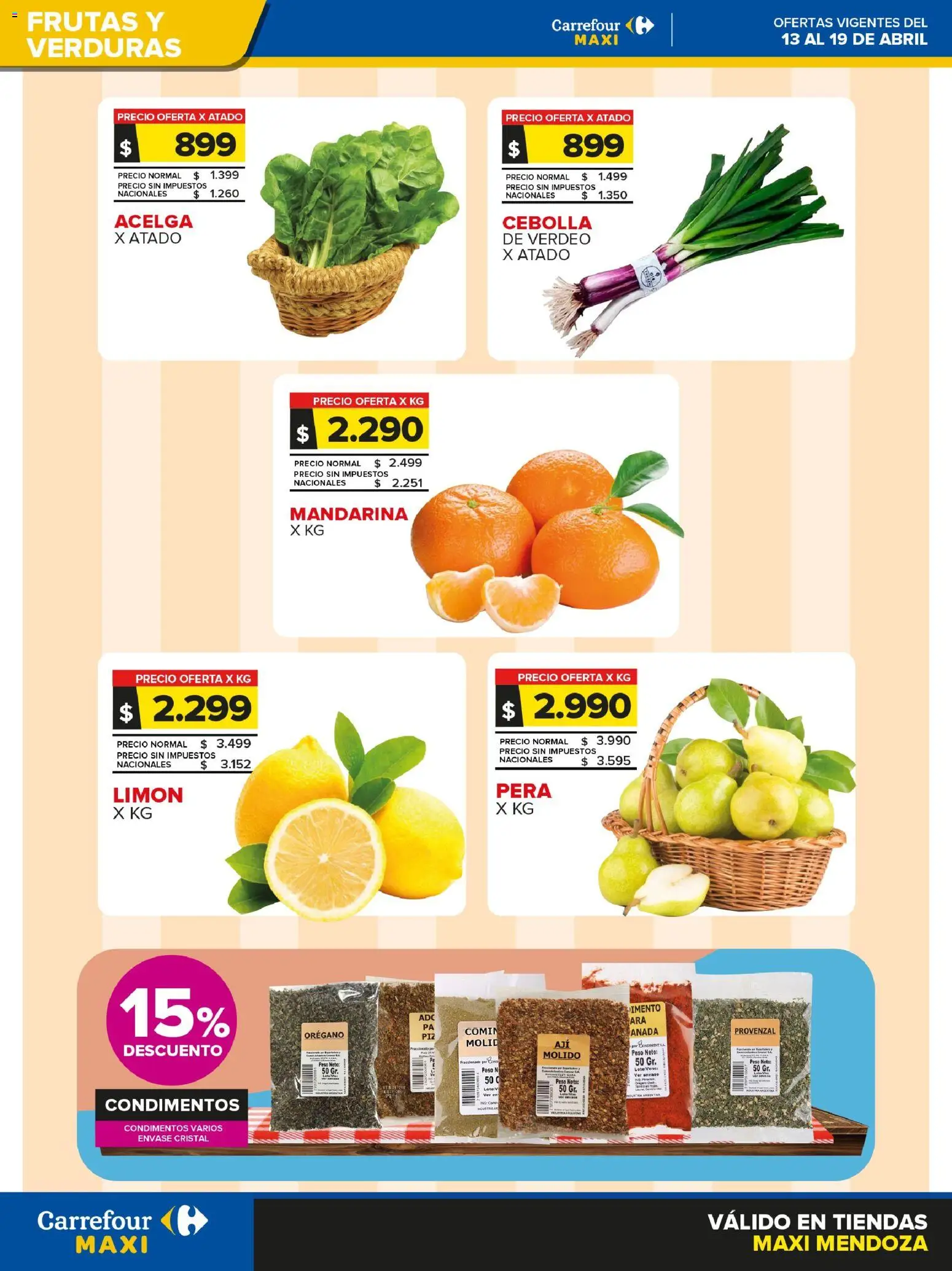 Carrefour - Frutas y Verduras │ válido desde el 13.04.2026 | Página: 1