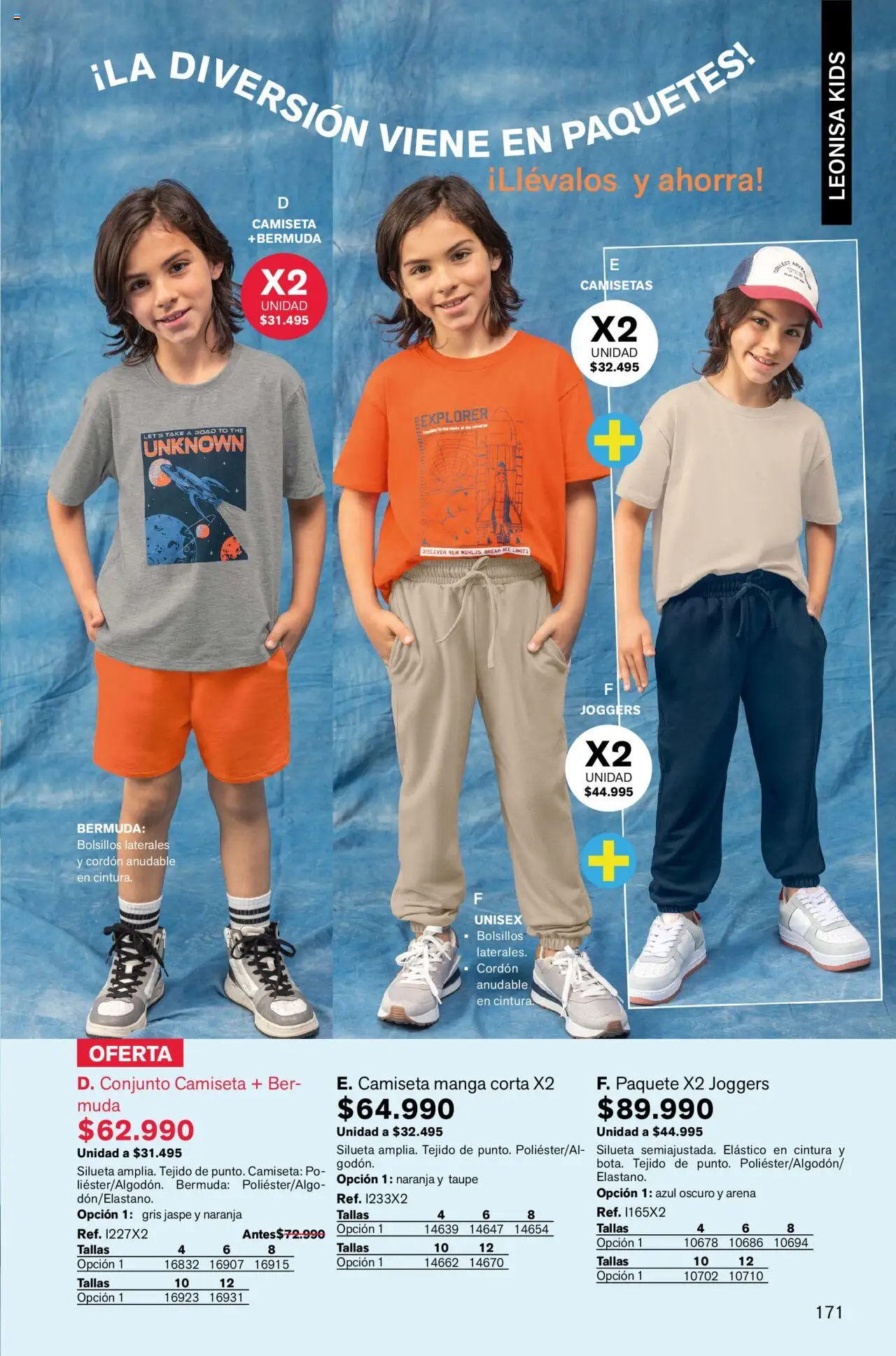 Leonisa revista - valida desde el 04.08.2025 | Página: 171 | Productos: Bermuda, Camiseta, Conjunto