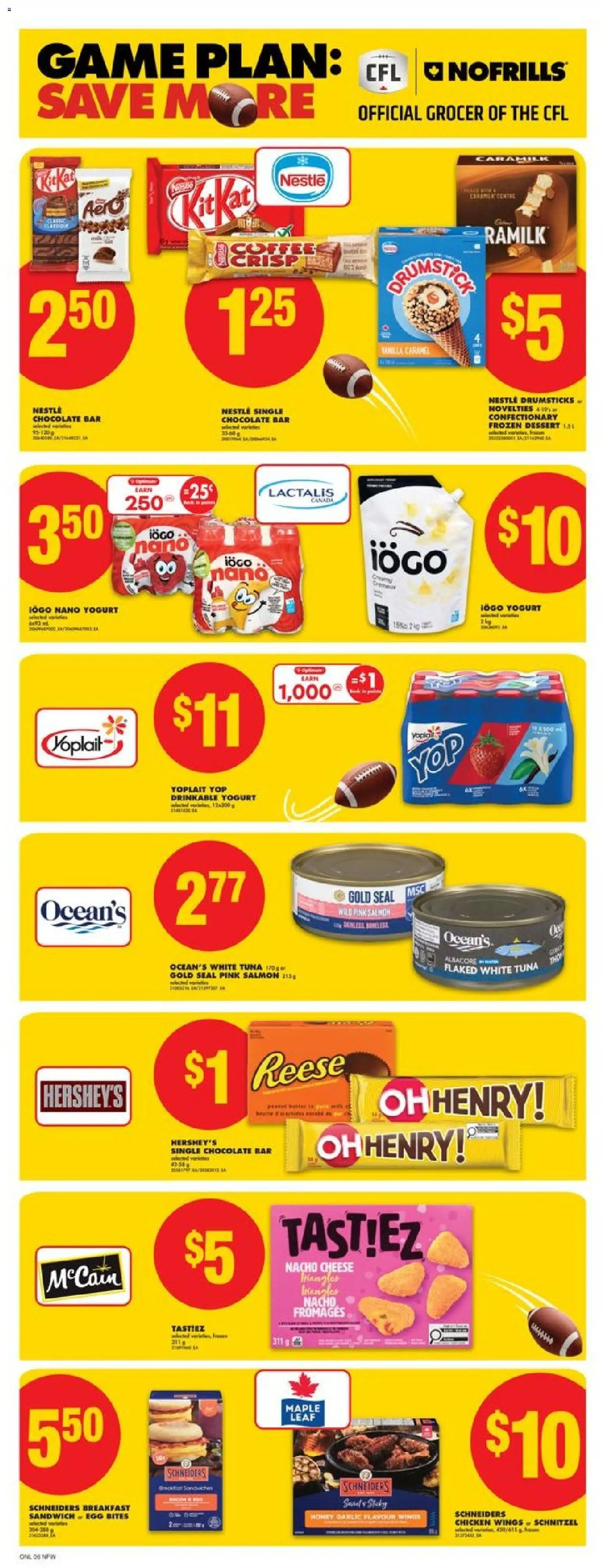 No Frills flyer valid from 23.10.2025 | Page: 11 | Products: Game, Cheese, Yogurt, Chocolate