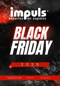 Vista previa de Impuls Black Friday, nuevo folleto de la tienda, válido en México a partir del 28.11.2025