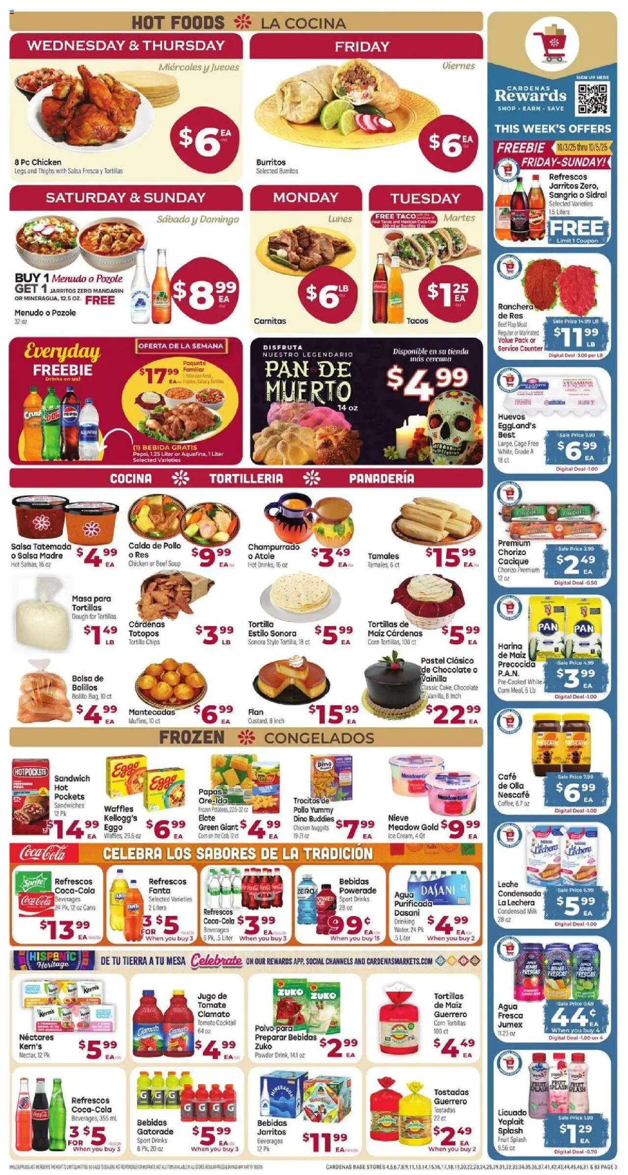 Cardenas Weekly Ad - CA - valid from 01.10.2025 | Page: 3 | Products: Pan, Powder, Chocolate, Chips