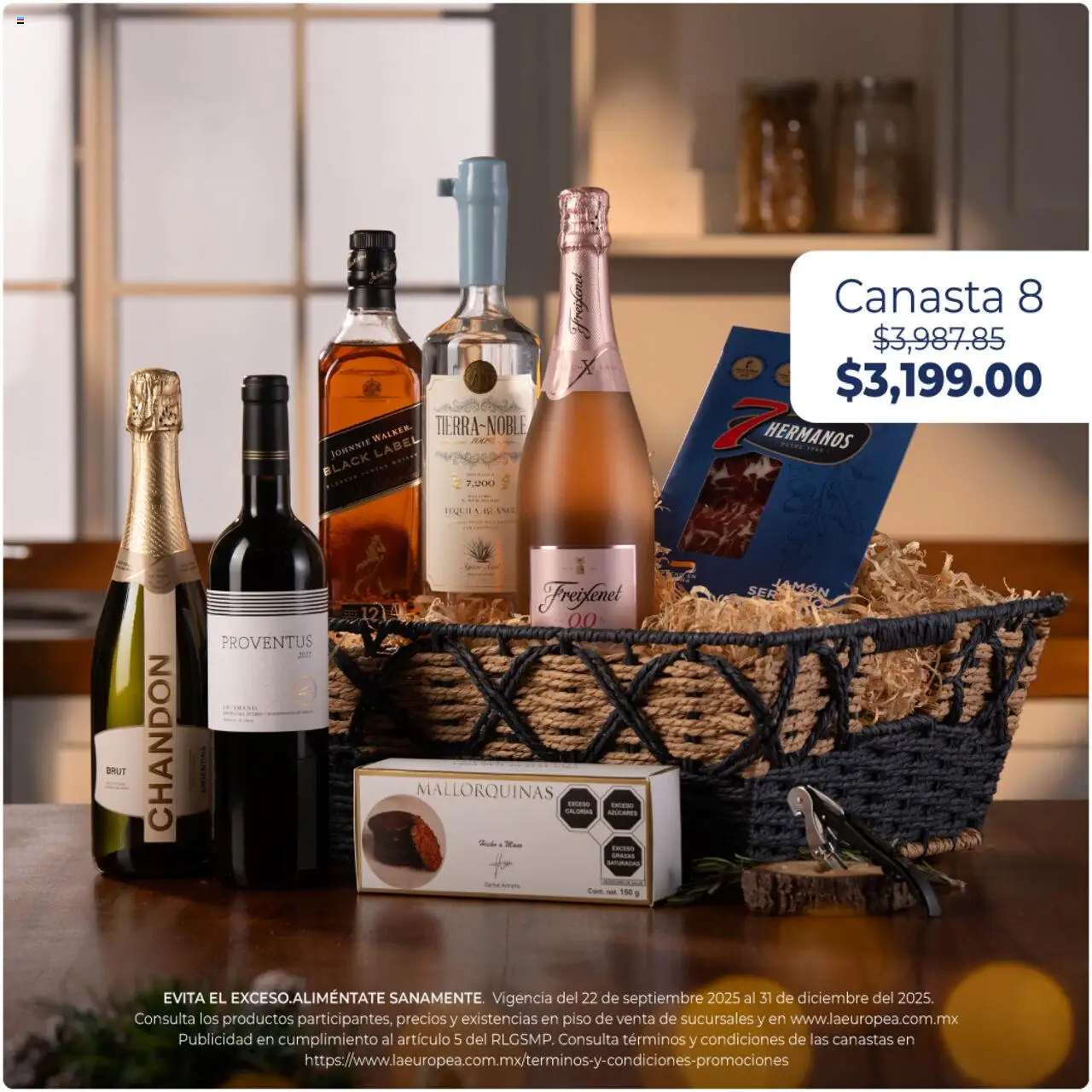 Nuevas ofertas de La Europea válidas en toda la República Mexicana desde el 22.09.2025. ¡Encuentra las mejores ofertas en La Europea - Catálogo Canastas y Regalos! | Página: 9 | Productos: Tequila, Canasta
