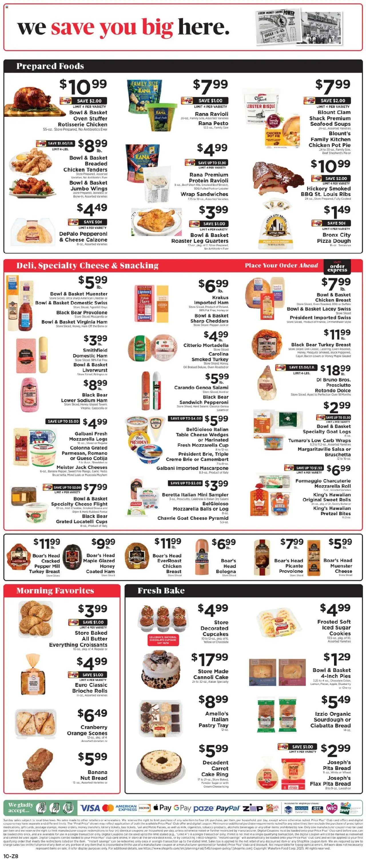 ShopRite Weekly Ad  - valid from 10.10.2025 | Page: 10 | Products: Butter, Chocolate, Salami, Cupcake