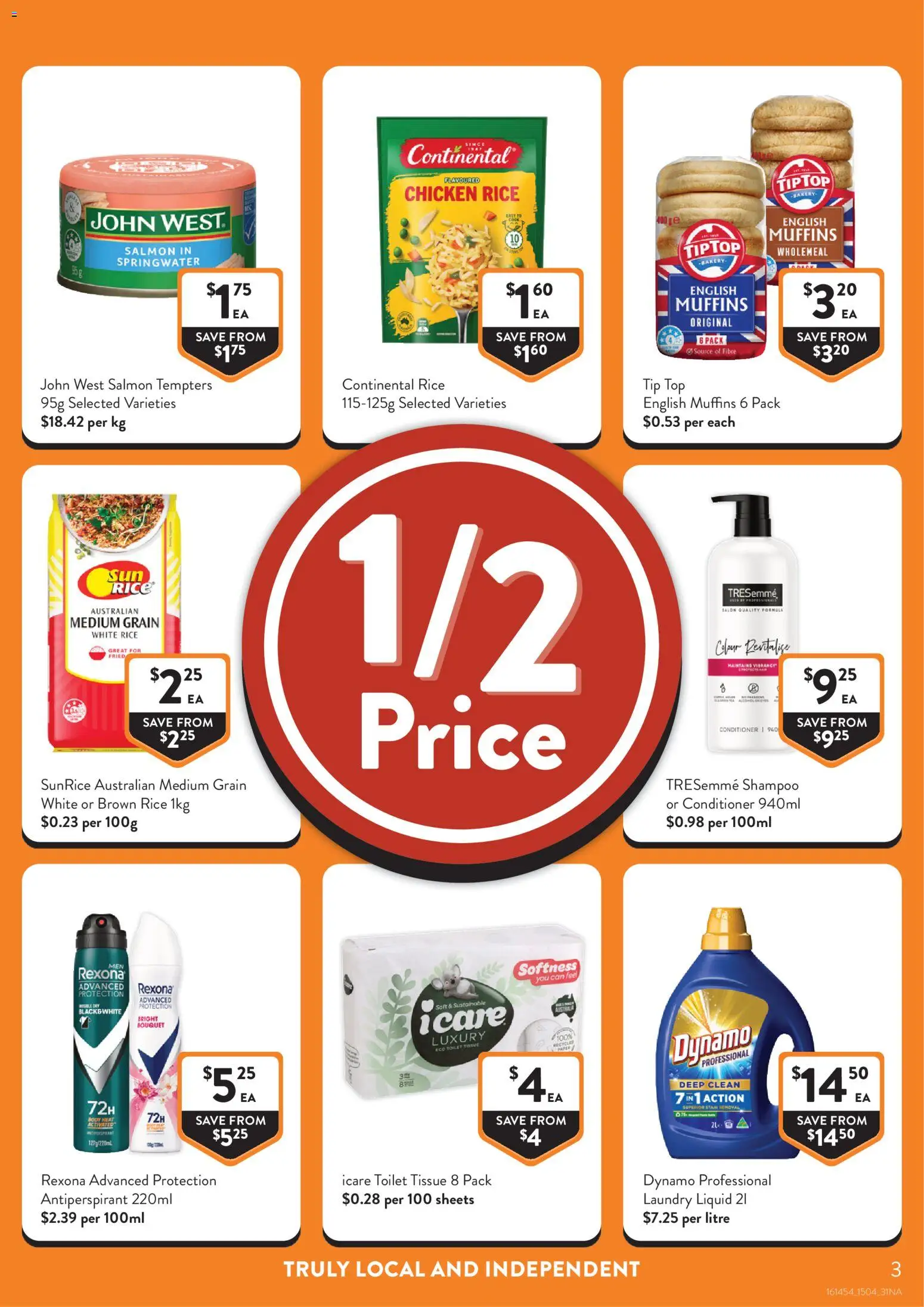 Foodworks catalogue - valid from 15.04.2026 | Page: 3 | Products: Conditioner, Chicken, Meat, Laundry