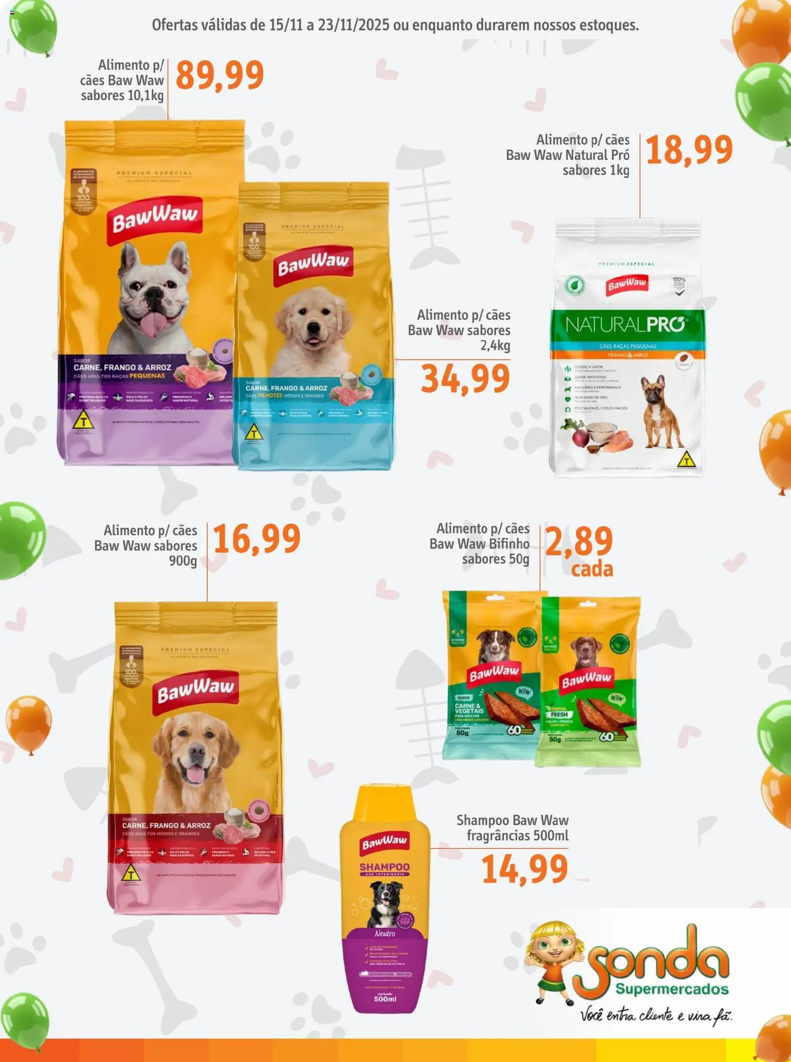 Sonda Folheto - válido de 15.11.2025 | Página: 5 | Produtos: Shampoo, Arroz, Carne, Frango