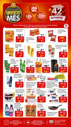 Semar Supermercado - Ofertas Fecha Mês - Pré-Visualização do folheto da loja Semar Supermercado, válido de 30.10.2025