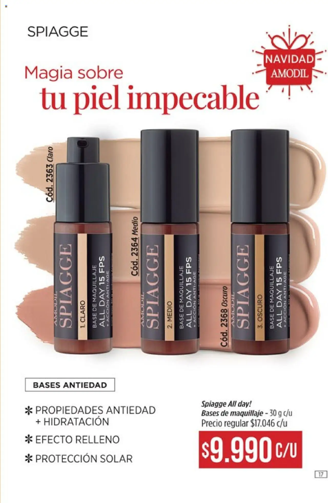 Catálogo Amodil Campaña 17/2025 │ válido desde el 14.10.2025 | Página: 17 | Productos: Sobre, Base de maquillaje, Maquillaje