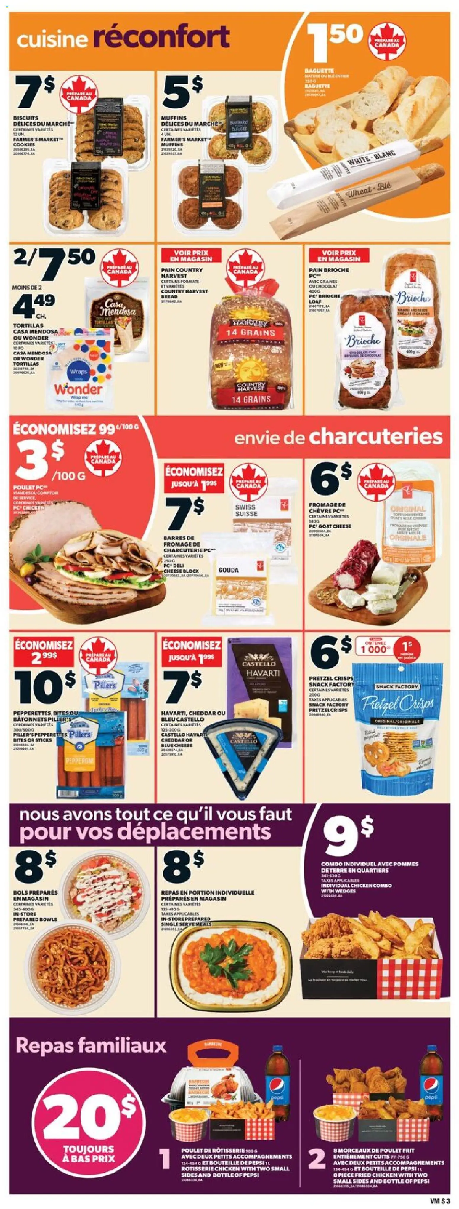 Valu Mart flyer valid from 06.11.2025 | Page: 4 | Products: Cookies, PC, Cheese, Chicken