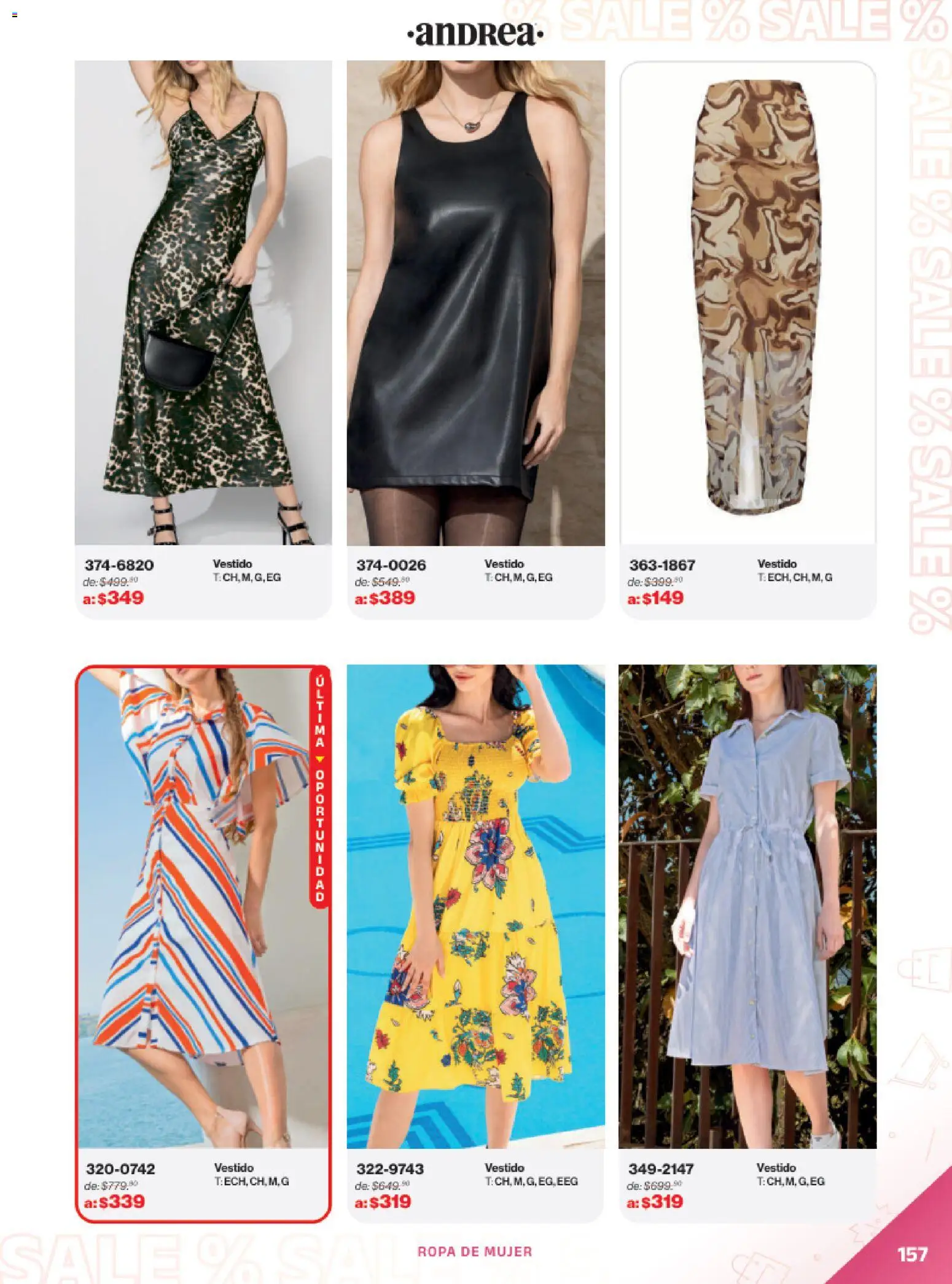 Nuevas ofertas de Andrea válidas en toda la República Mexicana desde el 21.12.2025. ¡Encuentra las mejores ofertas en Andrea catálogo Outlet! | Página: 157 | Productos: Ropa, Vestido