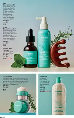 Preview of Dry Shampoo, Puff applicator. A revitalizing blend of rosemary mint and biotin helps absorb excess oil so hair looks clean and fresh between washes. Formulated without sulfates and parabens. 8 g from shop Avon valid from 26.03.2026 | Page: 20 | Products: Shampoo, Hair oil, Body wash, Oil