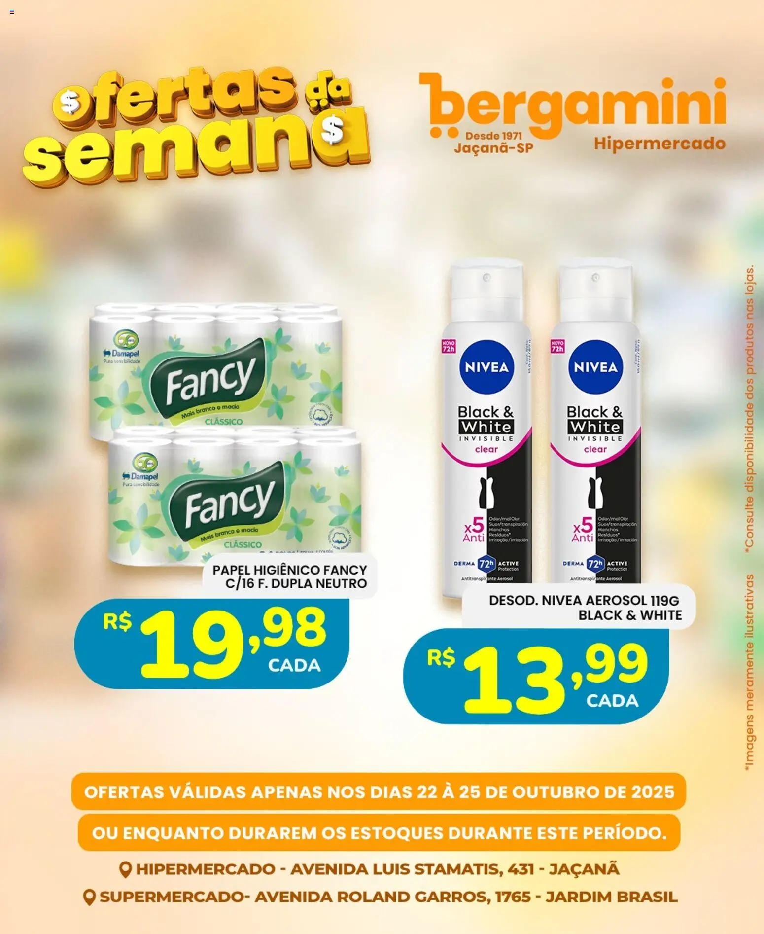 Supermercado Bergamini Folheto - válido de 22.10.2025 | Página: 7 | Produtos: Papel higiênico