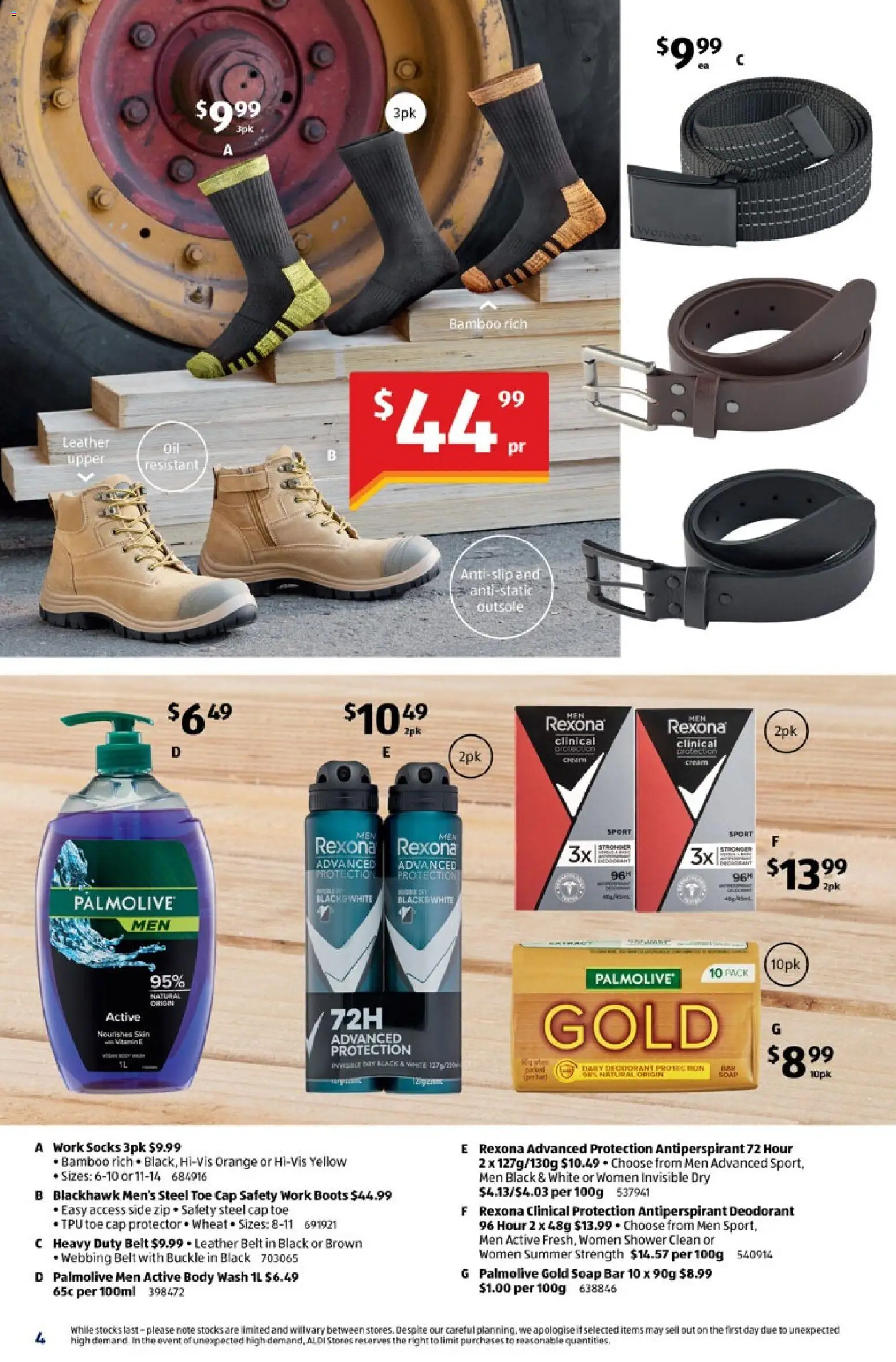 Aldi catalogue - valid from 04.03.2026 | Page: 4 | Products: Shower, Soap, Belt, Vitamin