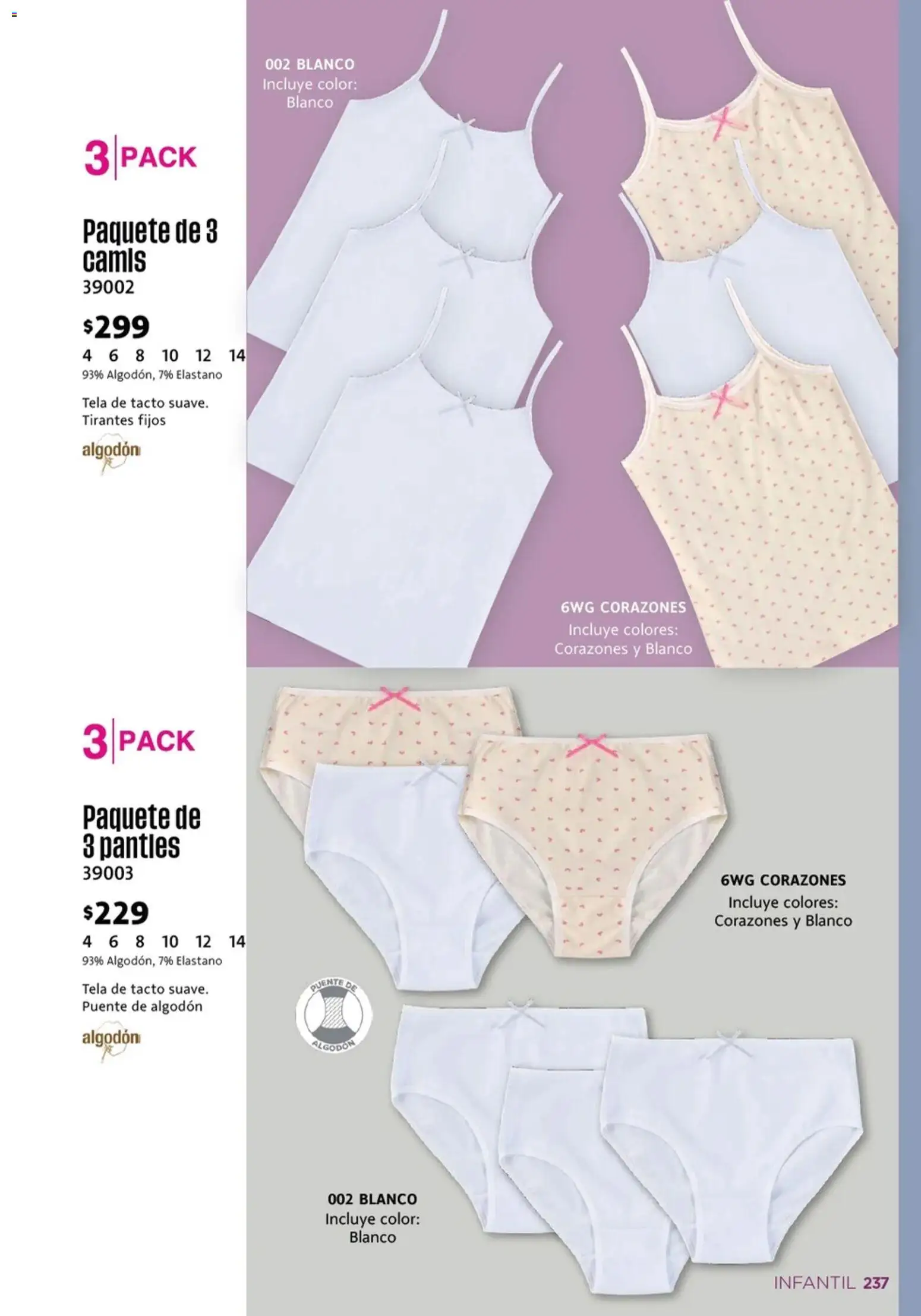 Nuevas ofertas de Ilusión válidas en toda la República Mexicana desde el 01.03.2026. ¡Encuentra las mejores ofertas en Ilusión catálogo Primavera! | Página: 239 | Productos: Algodón, Tirantes