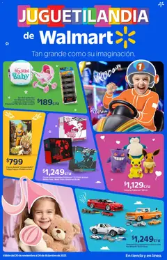 Vista previa de Walmart folleto Tan grande como su imaginación, nuevo folleto de la tienda, válido en México a partir del 20.11.2025
