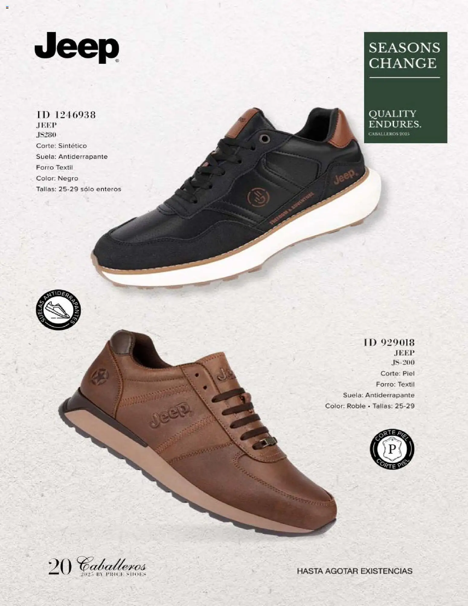 Nuevas ofertas de Price Shoes válidas en toda la República Mexicana desde el 26.11.2025. ¡Encuentra las mejores ofertas en Price Shoes catálogo Caballeros! | Página: 20