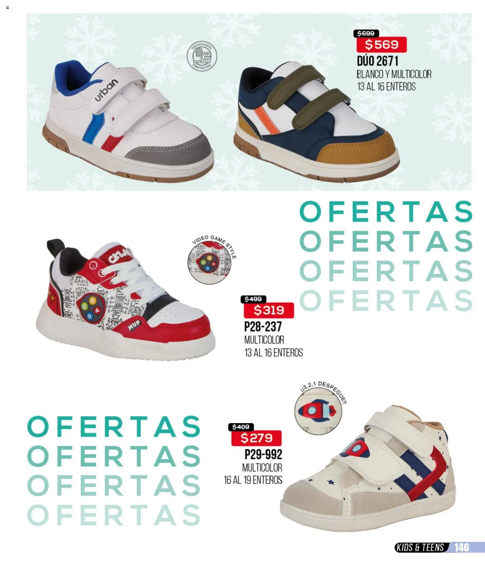 Nuevas ofertas de Cklass válidas en toda la República Mexicana desde el 12.01.2026. ¡Encuentra las mejores ofertas en Cklass catálogo Mega Ofertas Calzado! | Página: 147 | Productos: Video