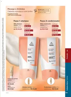 Natura Folheto - válido de 09.09.2025 | Página: 105 | Produtos: Shampoo, Condicionador, Creme, Creme para pentear