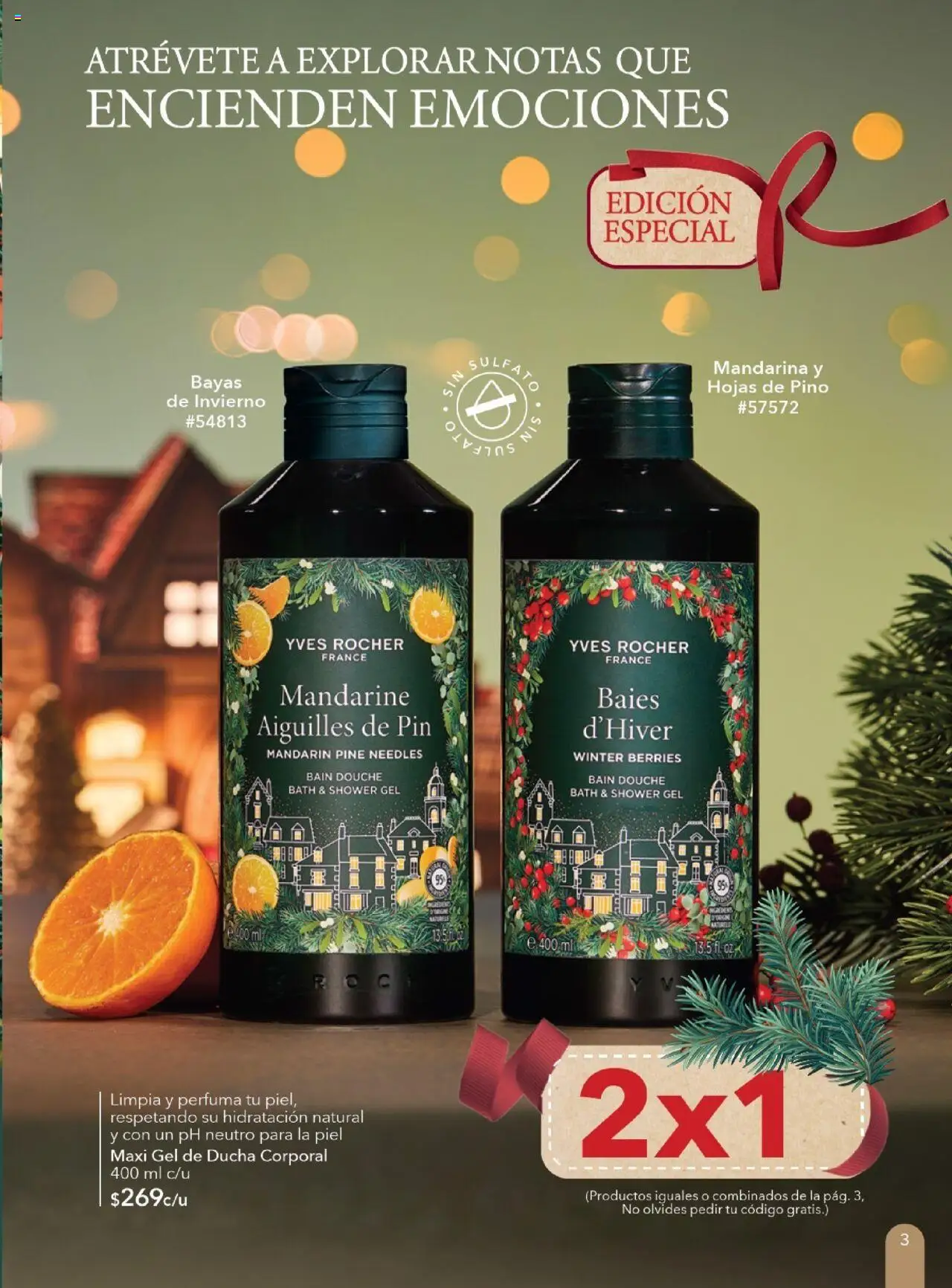 Nuevas ofertas de Yves Rocher válidas en toda la República Mexicana desde el 28.10.2025. ¡Encuentra las mejores ofertas en Yves Rocher - Campaña 15 2025! | Página: 3 | Productos: Gel de ducha