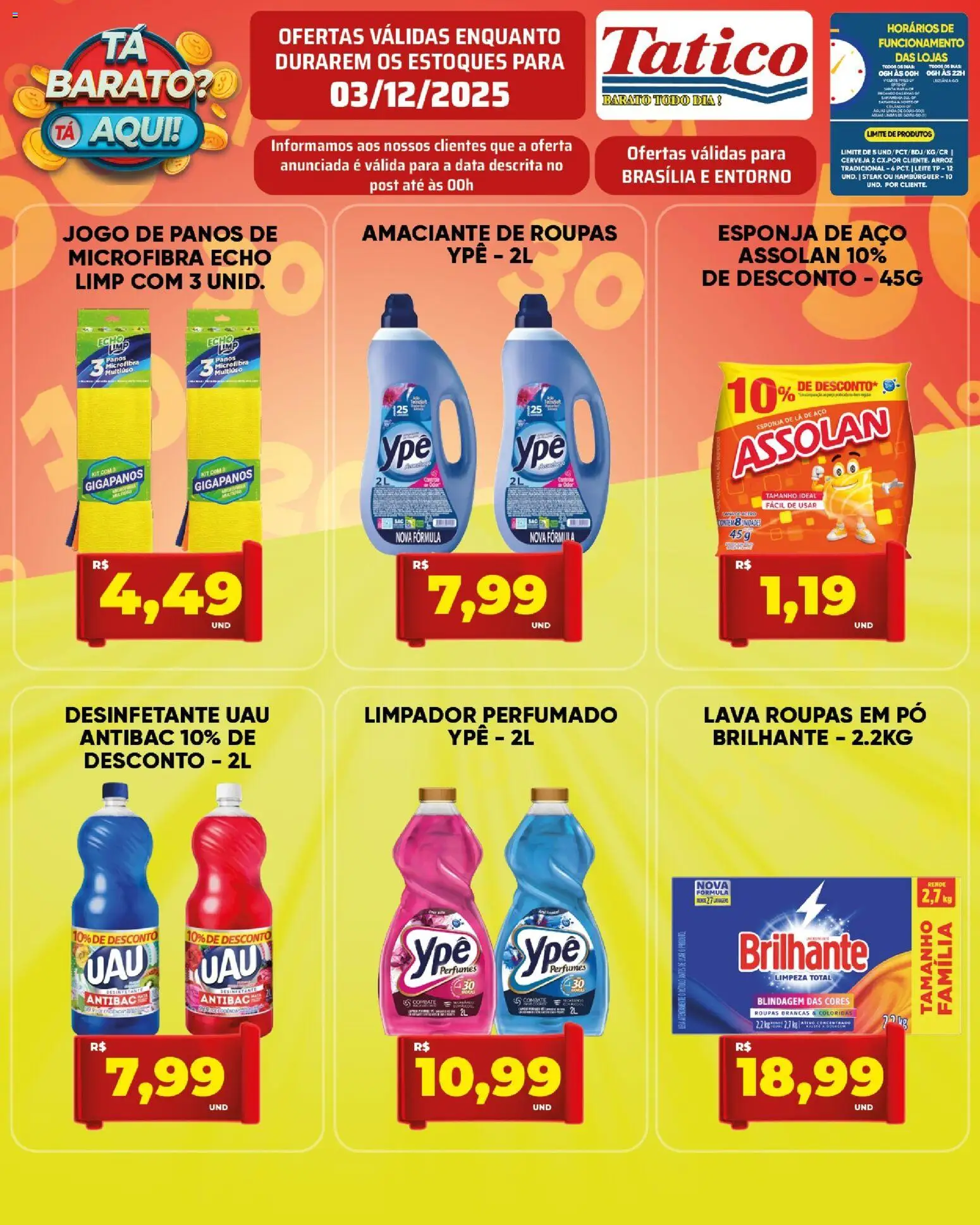 Tatico Folheto - válido de 03.12.2025 | Página: 7 | Produtos: Esponja, Amaciante de roupas, Cerveja, Hambúrguer