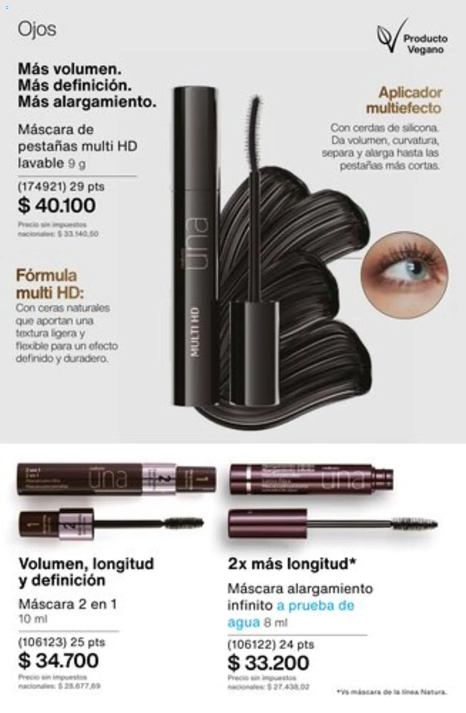 Catálogo Natura Ciclo 16/2025 │ válido desde el 01.11.2025 | Página: 134 | Productos: Máscara, Agua