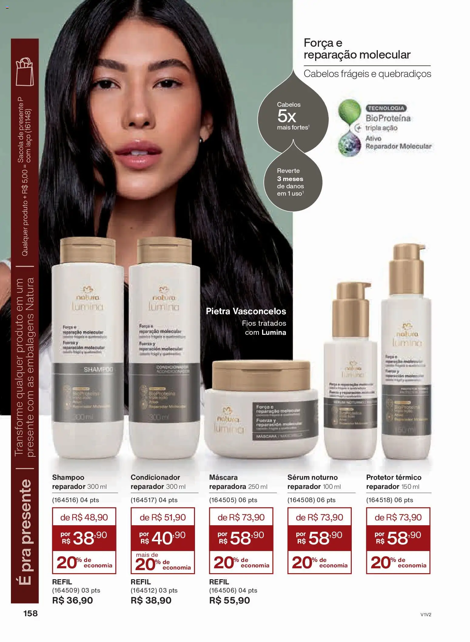 Natura Folheto - válido de 30.10.2025 | Página: 158 | Produtos: Shampoo, Condicionador, Sérum