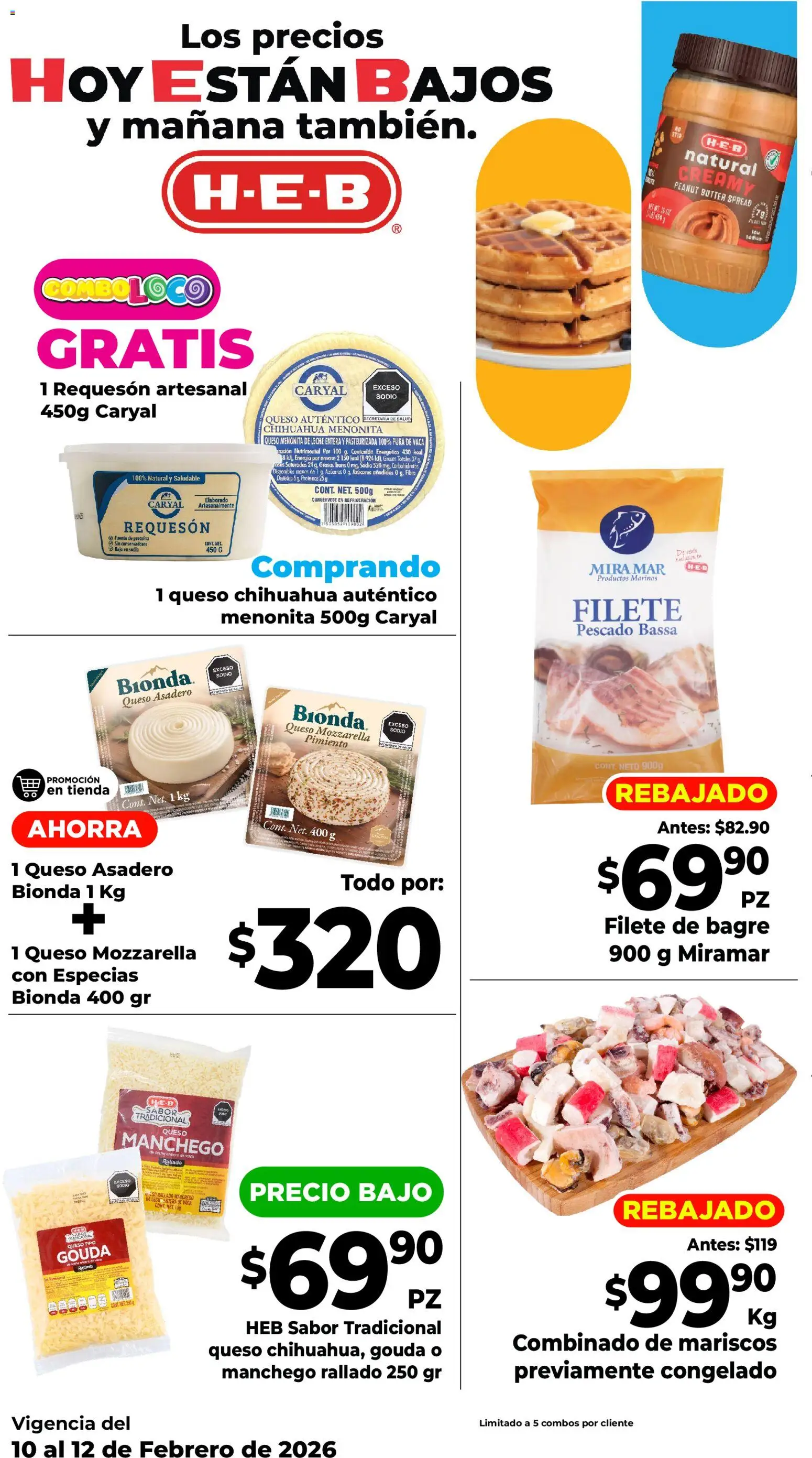 Nuevas ofertas de H-E-B válidas en toda la República Mexicana desde el 10.02.2026. ¡Encuentra las mejores ofertas en H-E-B folleto Lo mejor para compartir! | Página: 5
