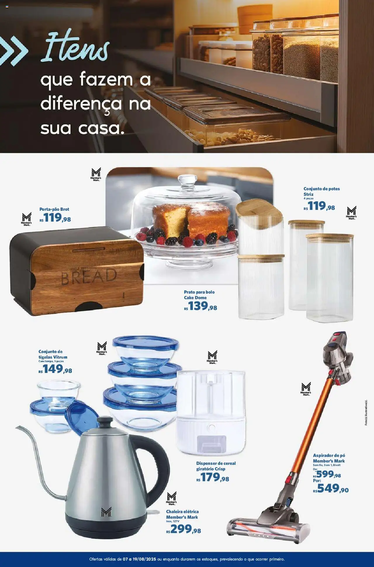 Sam's Club Folheto - válido de 07.08.2025 | Página: 13 | Produtos: Chaleira, Chaleira elétrica, Pó, Potes