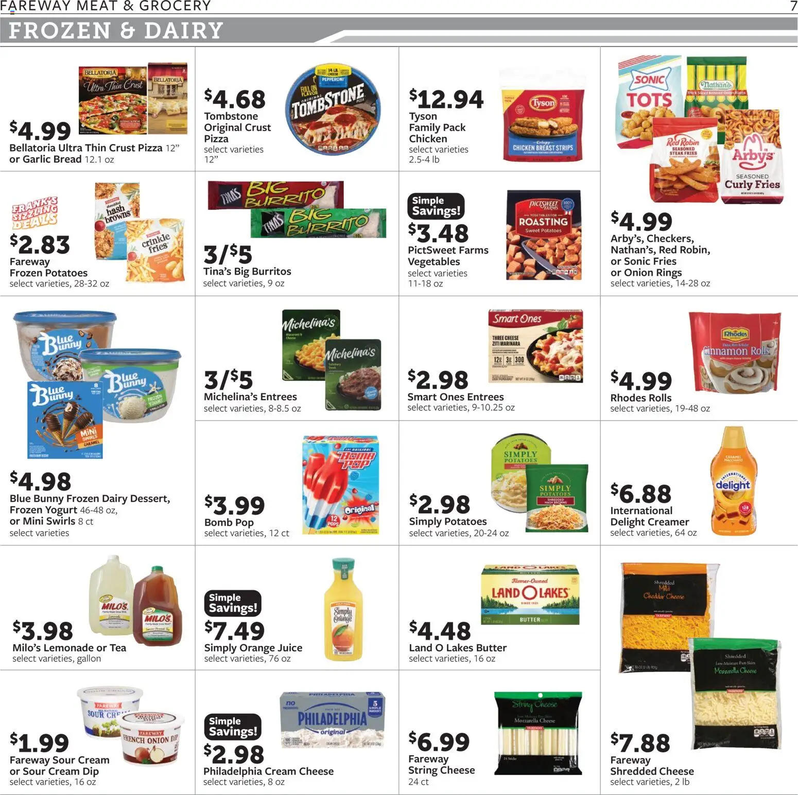 Fareway - Weekly Ad - valid from 19.01.2026 | Page: 7 | Products: Pizza, Cream, Potatoes, Garlic