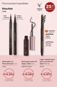 Catálogo Natura Ciclo 10 │ válido desde el 03.07.2025 | Página: 40 | Productos: Mate, Maquillaje, Delineador, Agua