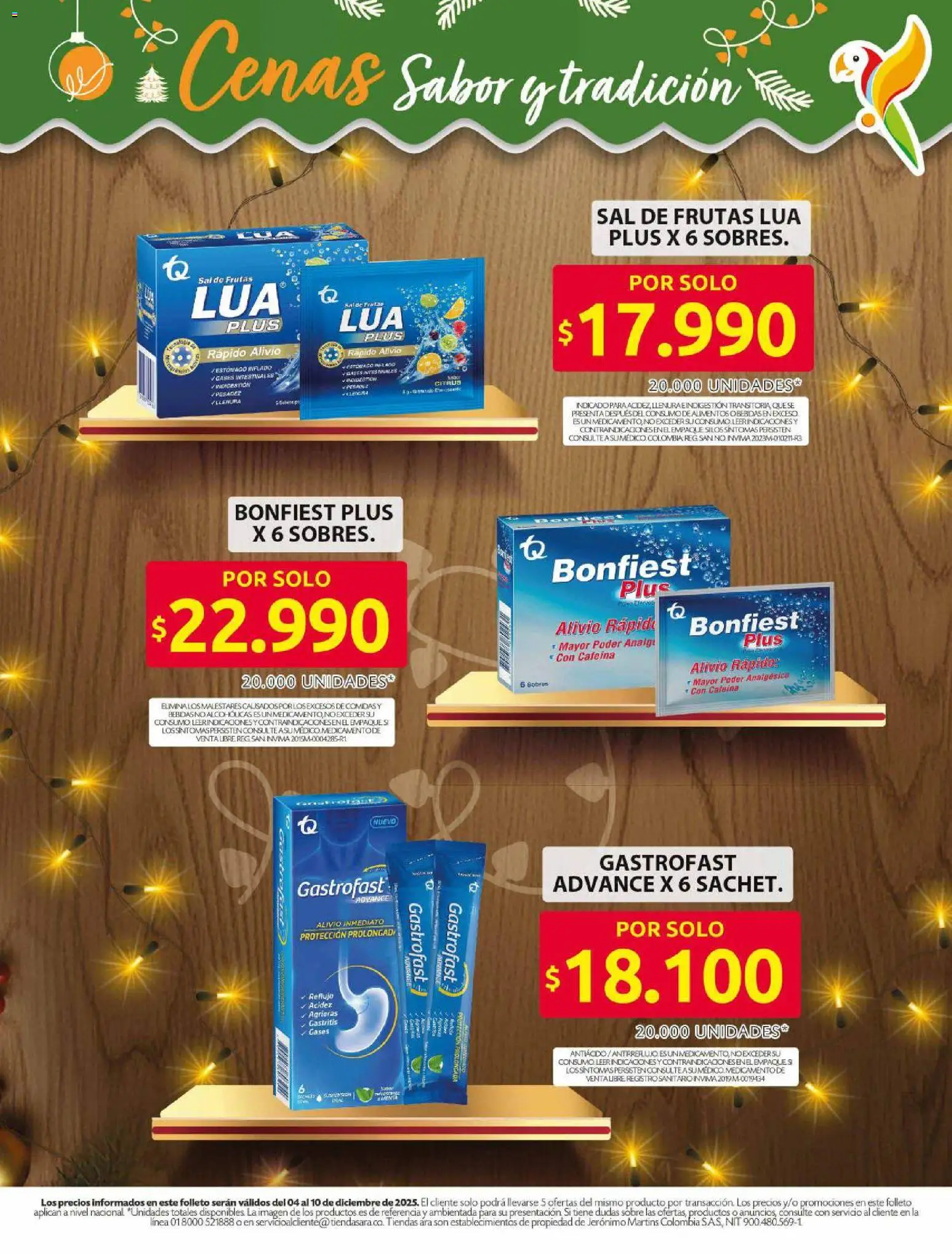 Ara revista - valida desde el 04.12.2025 | Página: 10 | Productos: Analgésico, Sal, Sanitario, Sobre