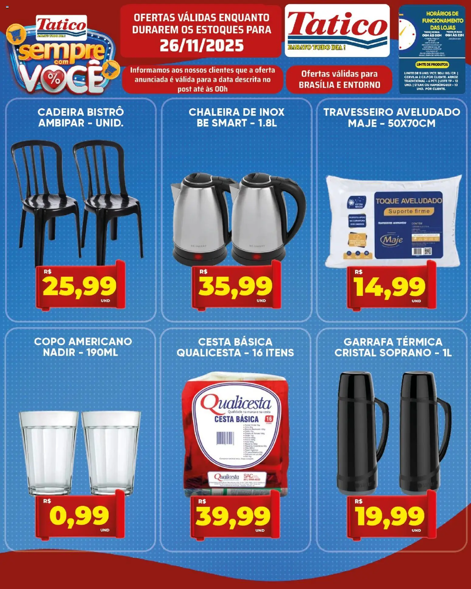Tatico Folheto - válido de 27.11.2025 | Página: 37 | Produtos: Cadeira, Cesta, Cerveja, Hambúrguer