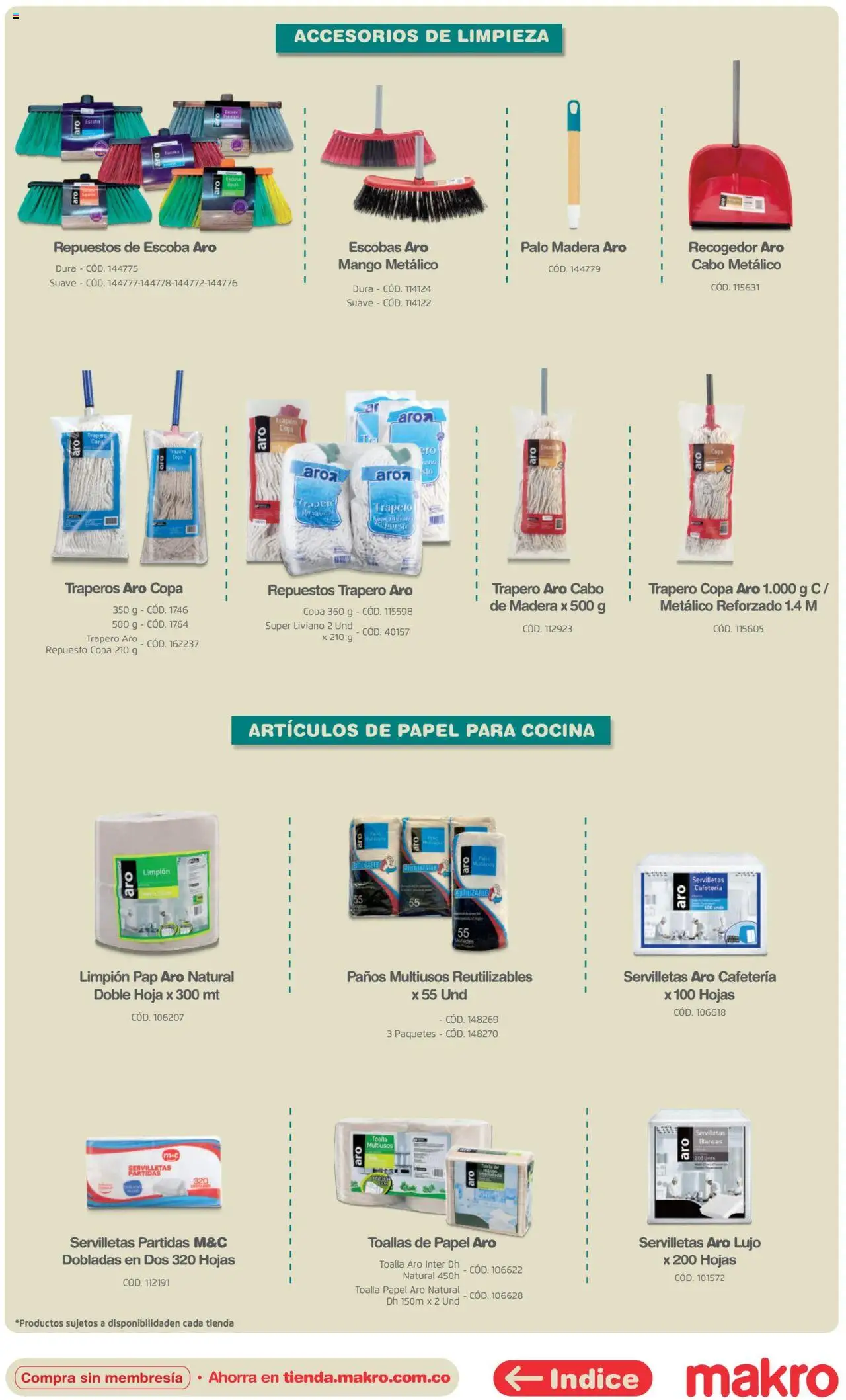 Makro revista - valida desde el 16.04.2025 | Página: 56 | Productos: Servilletas, Limpión, Toalla, Toallas