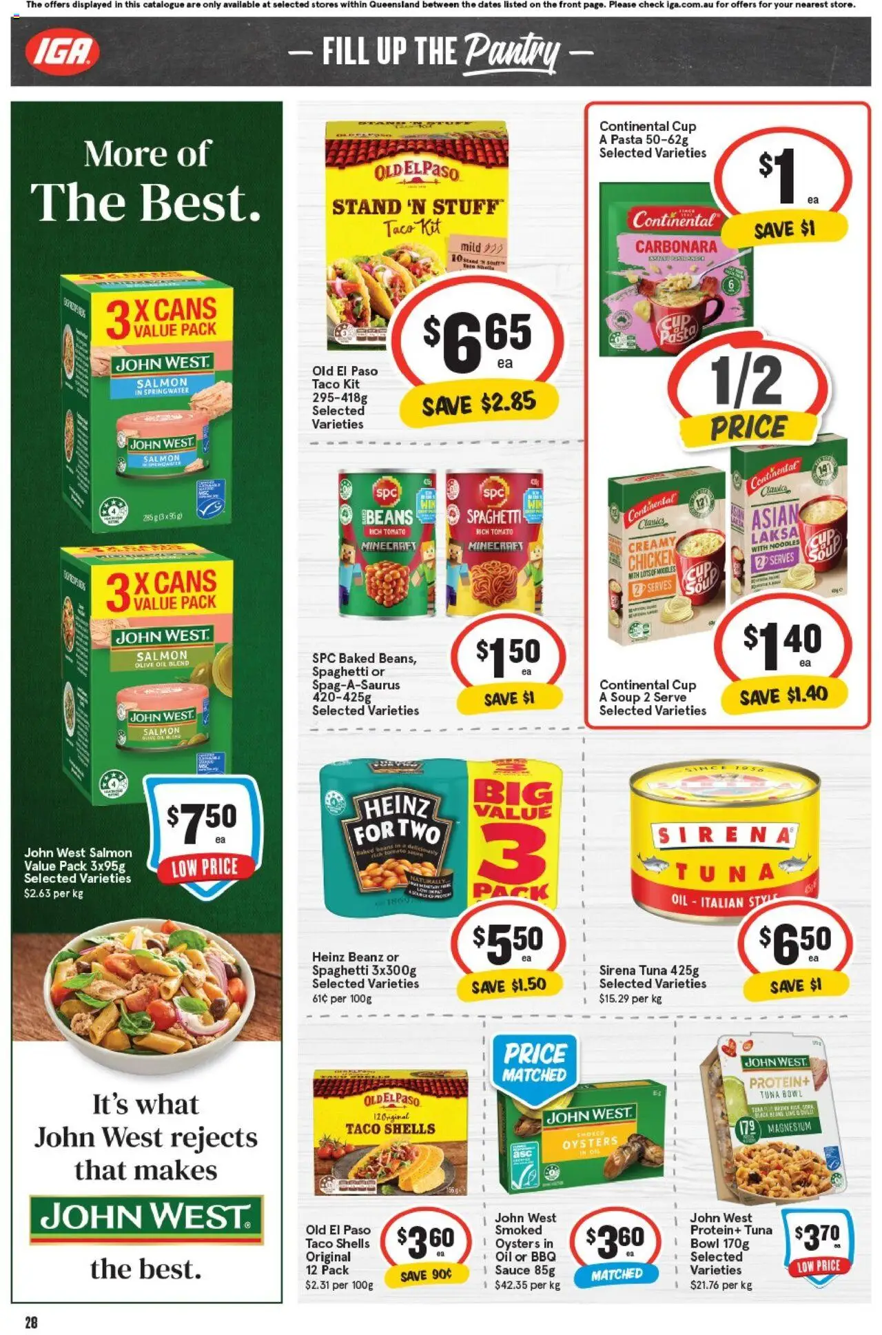 IGA catalogue - valid from 15.10.2025 | Page: 27 | Products: Oysters, Olive oil, Salmon, Sauce
