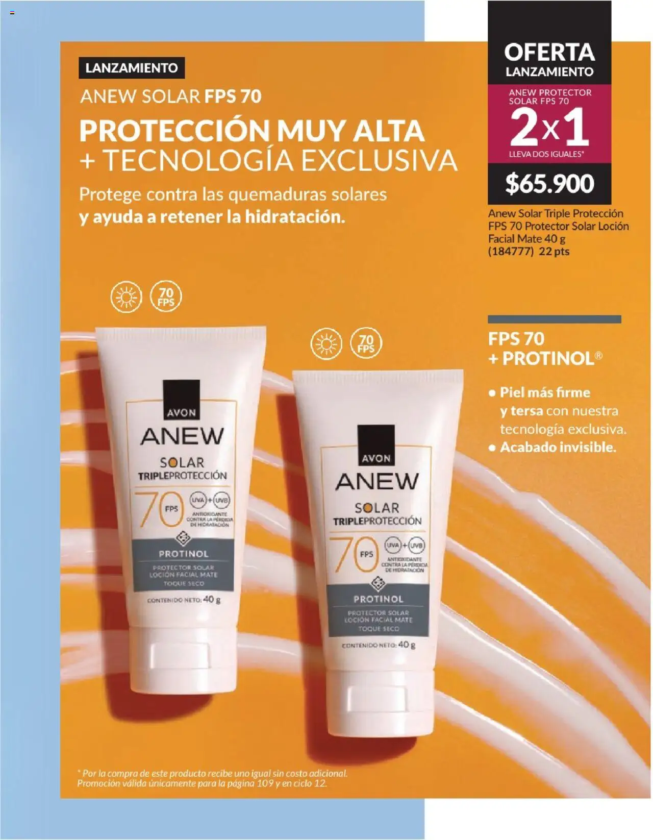 Avon revista - valida desde el 01.08.2025 | Página: 109 | Productos: Loción, Uva, Protector solar