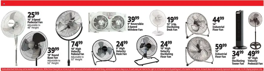 Preview of Ocean State Job Lot weekly ads valid from 02.04.2026 | Page: 21 | Products: Desk, Fan