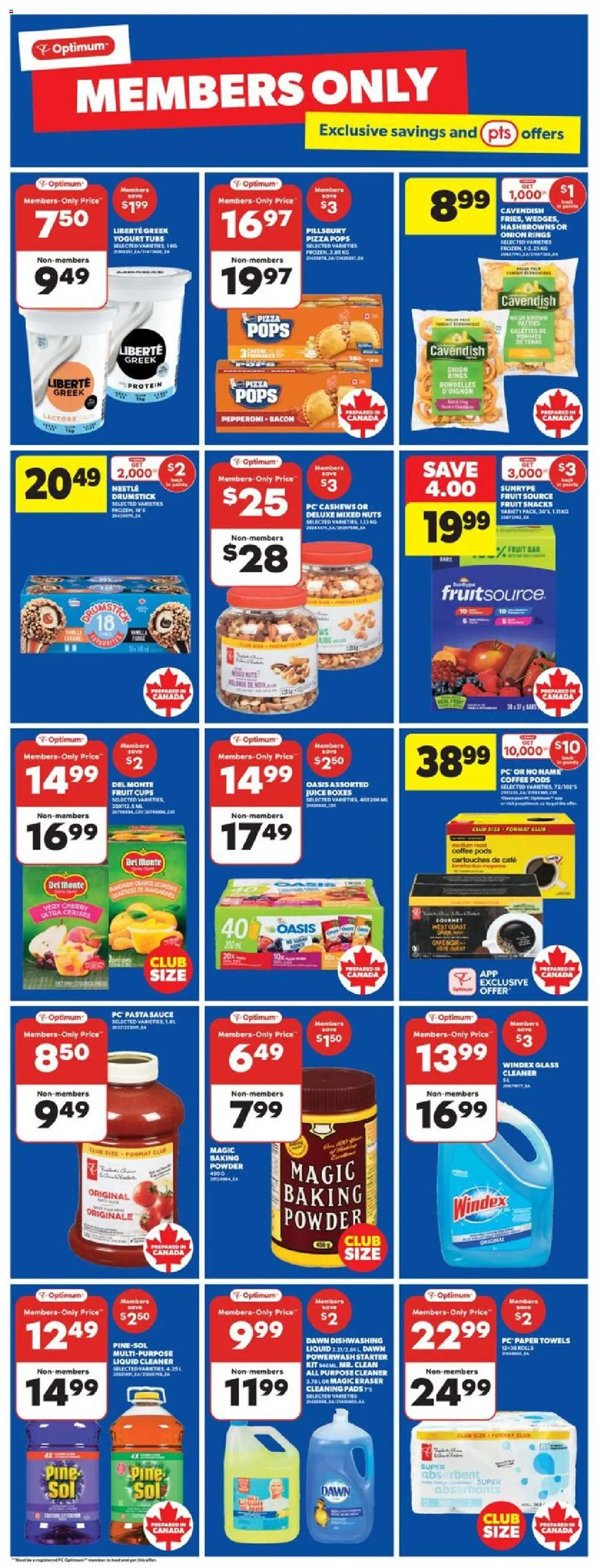 Real Canadian Superstore flyer valid from 18.09.2025 | Page: 11 | Products: Pasta, Coffee, Pizza, Juice
