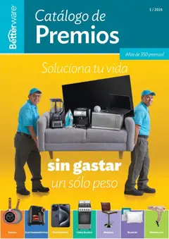 Vista previa de Betterware Catálogo de Premios, nuevo folleto de la tienda, válido en México a partir del 05.01.2026