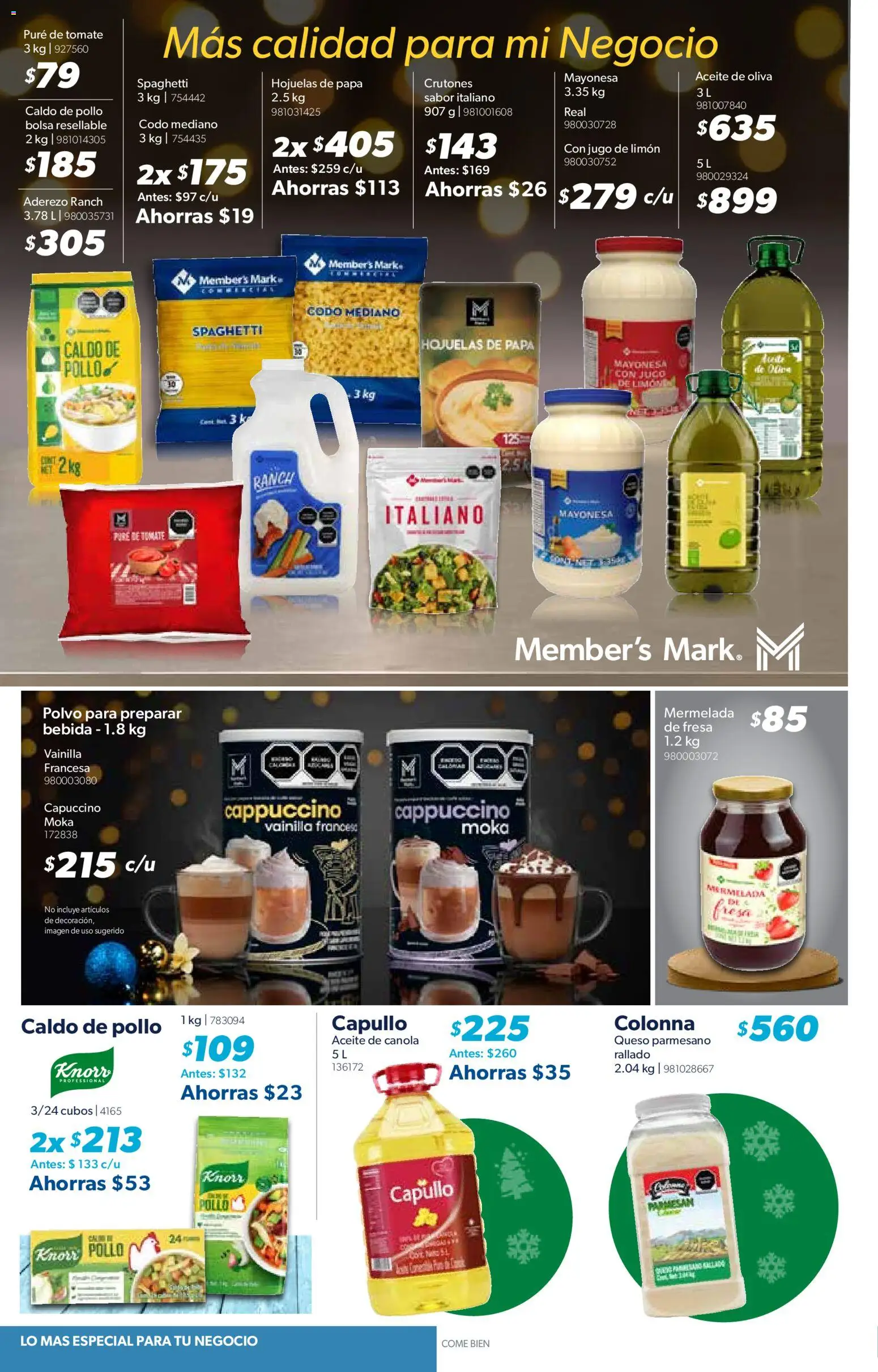 Nuevas ofertas de Sam's Club válidas en toda la República Mexicana desde el 11.12.2025. ¡Encuentra las mejores ofertas en Sam's Club catálogo! | Página: 9 | Productos: Pollo, Bolsa, Aceite, Jugo