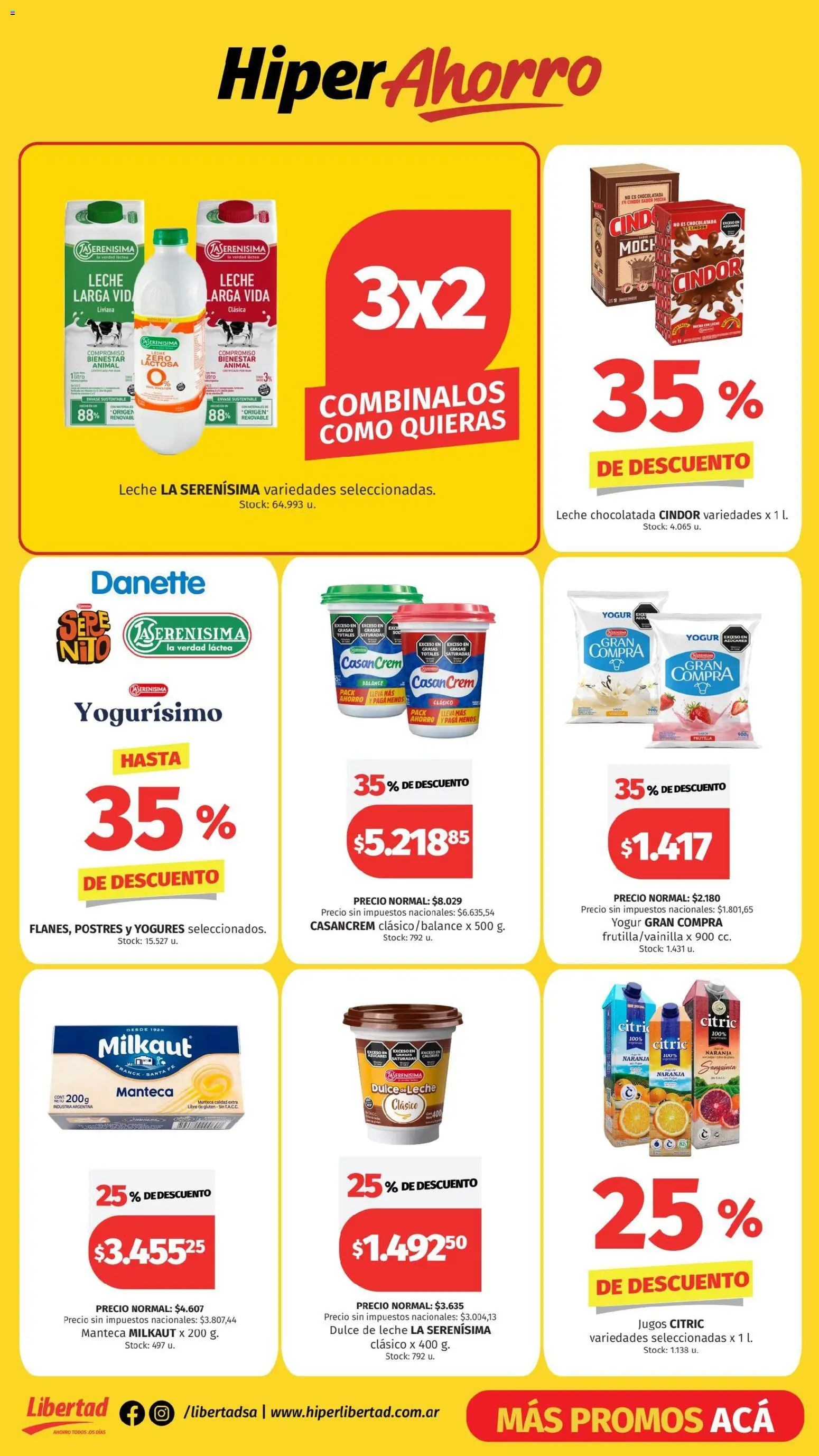 Hipermercado Libertad catálogo │ válido desde el 09.10.2025 | Página: 5 | Productos: Frutilla, Manteca, Yogur, Chocolatada