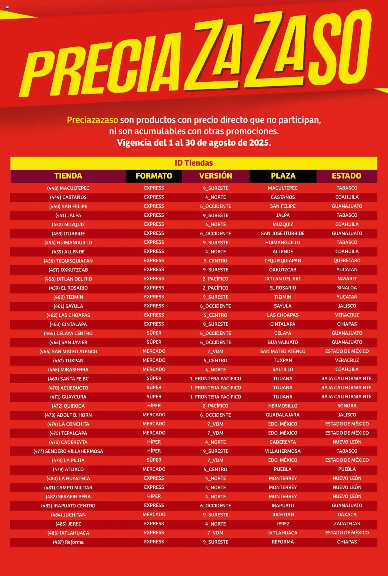 Nuevas ofertas de Soriana válidas en toda la República Mexicana desde el 01.08.2025. ¡Encuentra las mejores ofertas en Soriana - Catálogo Preciazazaso Mercado Nacional! | Página: 258 | Productos: Rosario